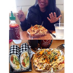 Daruma on Fire w/ Ninja Nori Samurai Burrito X Samurai Nachos 😋 thanks for showing me this place @cjaaane !