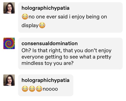 consensualdomination:A story of admission in three acts!Act One:Act Two:Act Three:Courtesy of @holographichypatia 