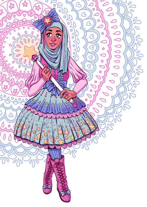 A lacey, lolita inspired magical lady~The second piece in my silly magical series. I’m having so muc