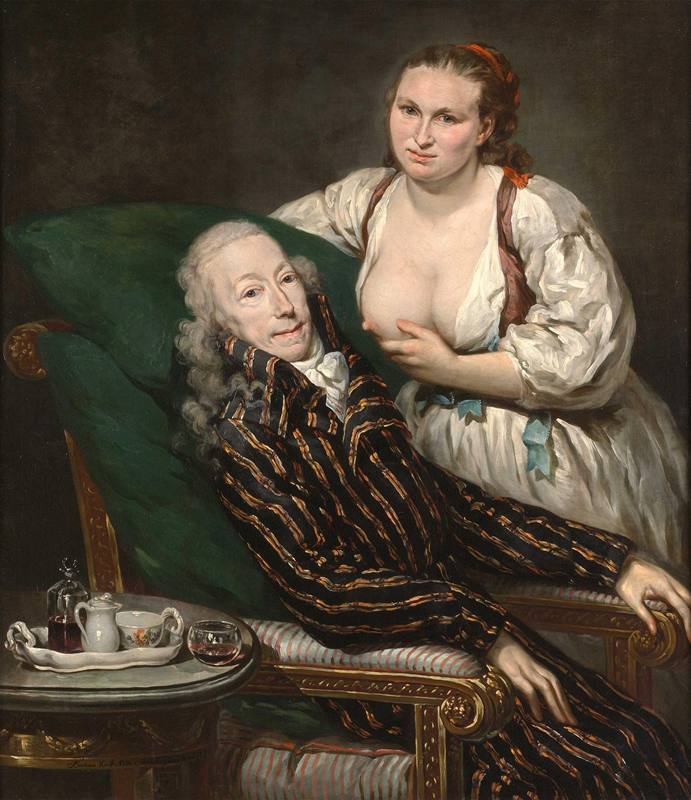 kundst: Barbara Krafft (Ger. 1674-1825)Franz de Paula Graf von Hartig and his wife