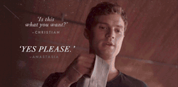fiftyshadesthemovie:“Is this what you want?” -Christian “Yes please.” -Anastasia