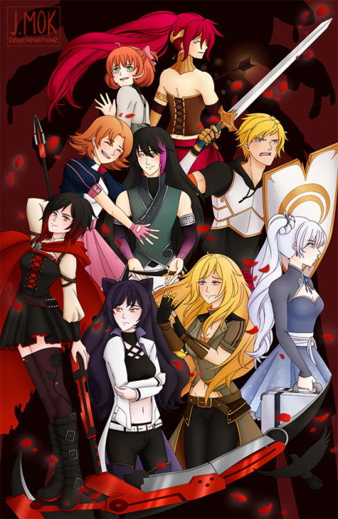 reincarnationz:  RWBY © Rooster Teeth and their respective partnersFanart illustration © reincarnationz   Please do NOT repost, reupload, or redistribute in any way without consent!  
