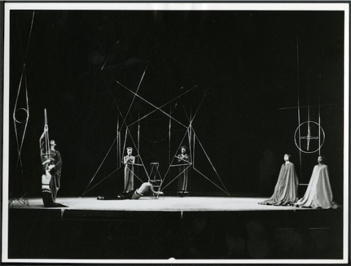 et-alia:Performance still of Martha Graham Dance Company’s Seraphic Dialogue, 1955, featuring set de