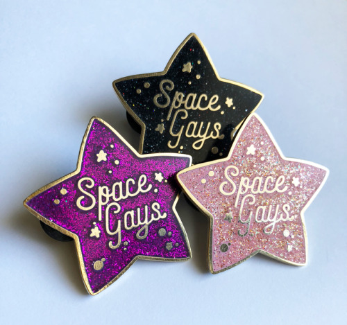 tryinghuman: annalrk: clevergirlfriend:  Space Gays restocked, now with brand new pink variant.