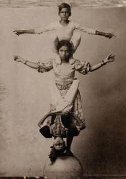  	Acrobats From Chattergee Circus 1901 By Seriykotik1970    	Via Flickr: 	Lala Deen