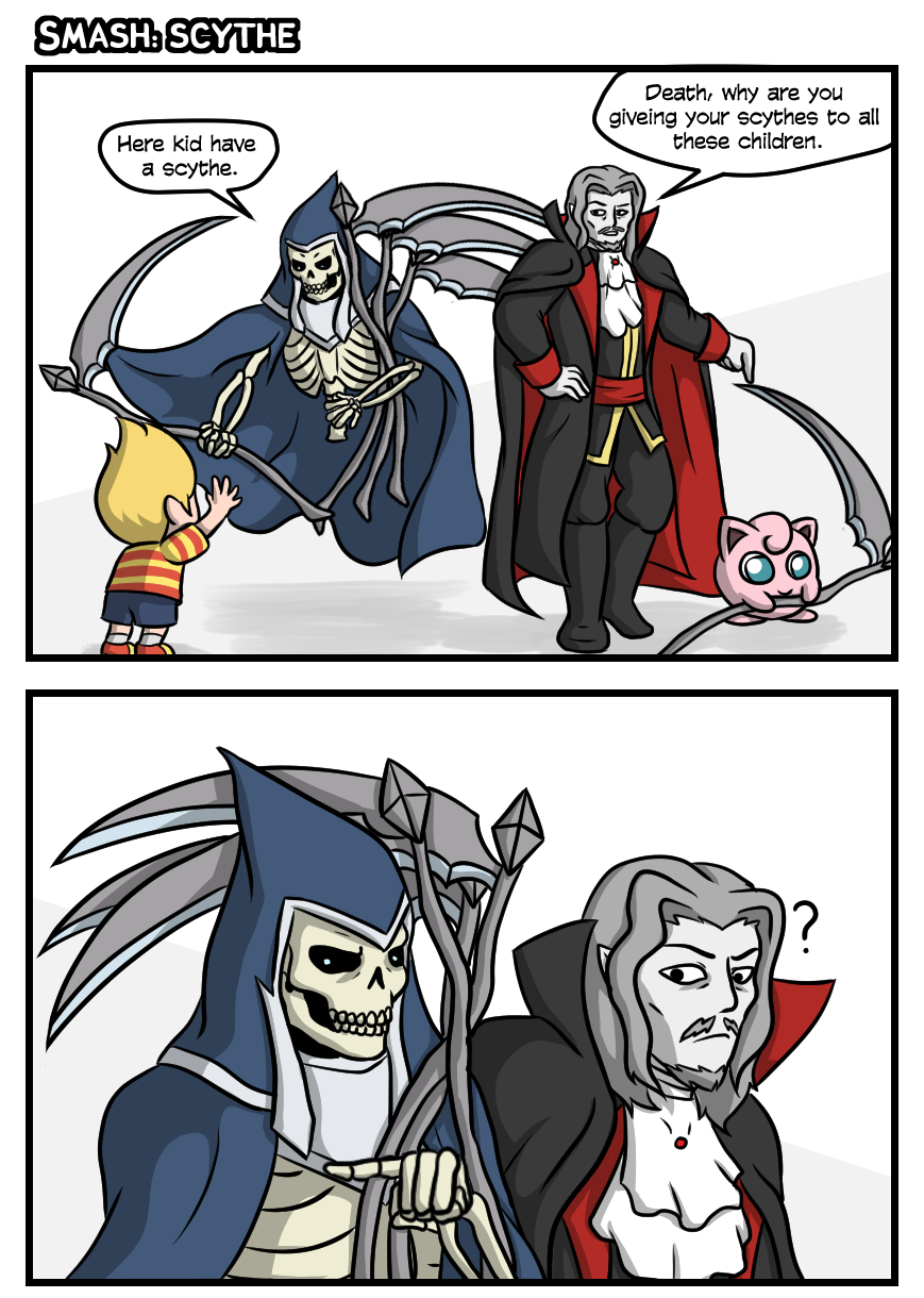 edude-makes-comics:  Death and Dracula may only be stage hazards but that won’t