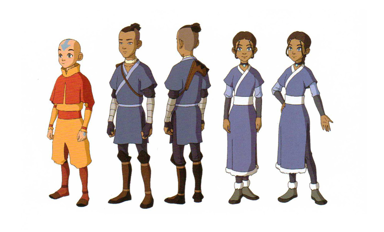 Animation Art — Avatar The Last Airbender Model Sheets