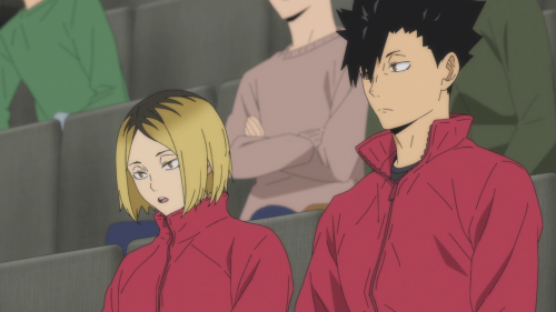swimming-and-volleyball-dorks:Haikyuu!! Season 4 Screenscaps - Episode 21  “Hero”  ~ Kuroo & Ken