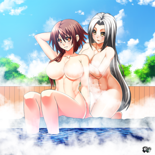 jadenkaiba: “You’re so cuuutttee~!” Commission for Geistis of Deviantartafter the Bath Scene with the two something happened To Sera (Geistis Original Character)….and Yui (My Original Character) shocked to saw a Chibi version of Sera and then