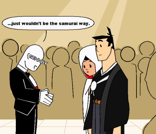 orenashii: sallychanscraps: this is Exactly how samurai jack should have ended  BLESSED