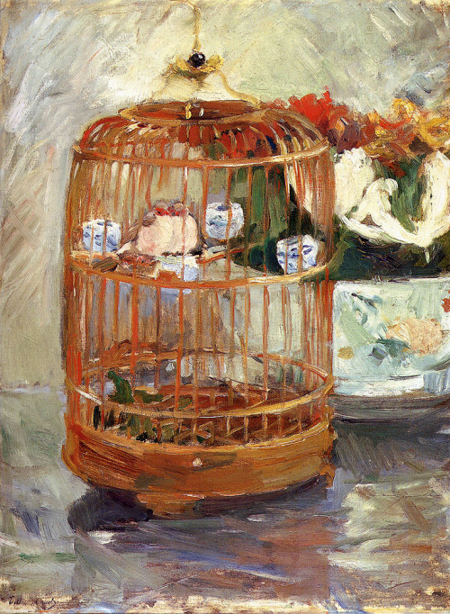 The Cage, 1885, Berthe MorisotMedium: oil,canvas