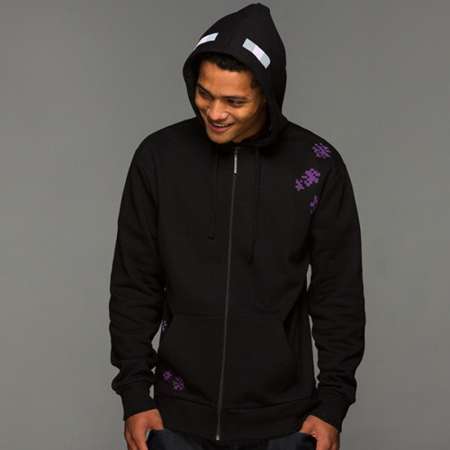 pwnlove:  From The End: Minecraft Enderman Hoodie That’s right, miner, I am dangerous. Hoodie 