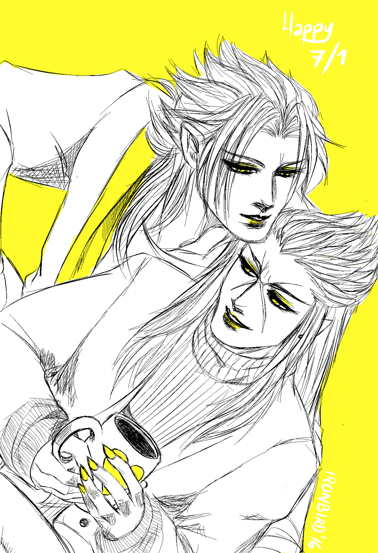 ironbird-artwork:    Happy Xemsai Day 1 for all the people that like the pairing!~❤How