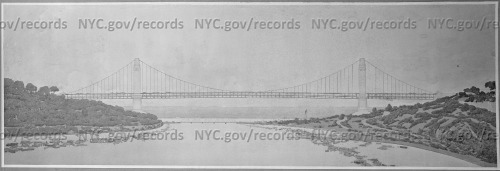 Unrealized proposals for the Henry Hudson Bridge, NYC.