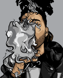 scaredofmonsters:  Another Weeknd Commission | Scaredofmonsters.com