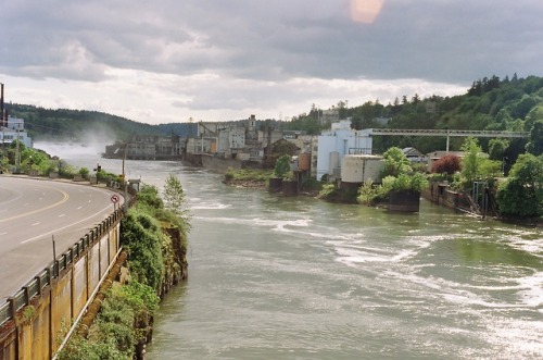 Exploring the closed Blue Heron Paper Mill by foot, bi-plane and kayak.Oregon City, OregonSummer 201