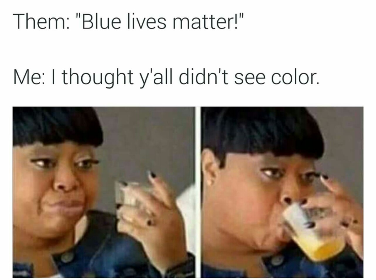 Best defense of this shit I&rsquo;ve seen is a black woman holding a sign in