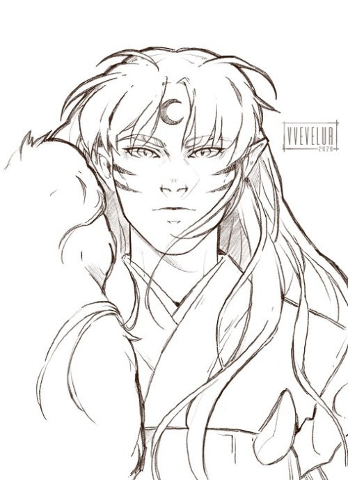 Sesshomaru ♥I drew one of my favorite characters to celebrate the sequel&rsquo;s release. This was a