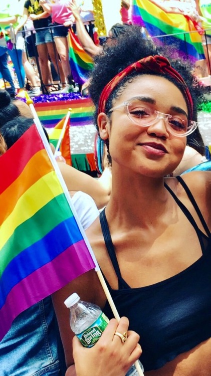 pseudofaker: Aisha dee at NYC Pride vote for aisha and the bold type at the teen choice awards https