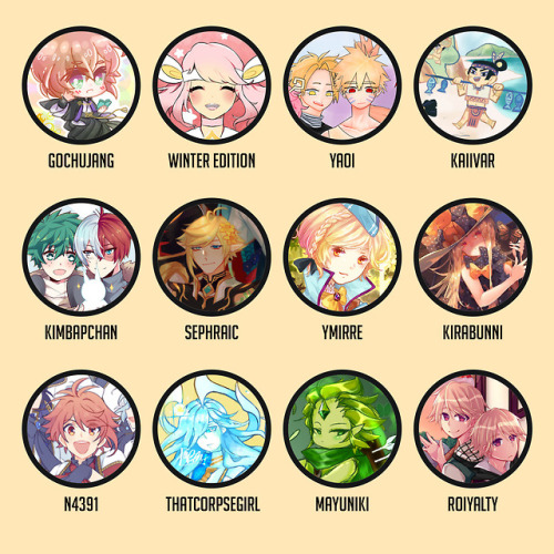 food-fantasy-zine: We’re so excited to present our artists, merch artists, and authors! We&rsq