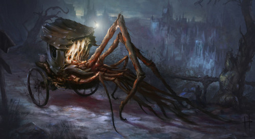 morbidfantasy21:Spider Cart - horror concept by Henry Peters  