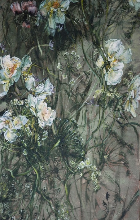 Claire Basler (French, b. 1960, Vincennes, France)  Paintings: Oil on Canvas
