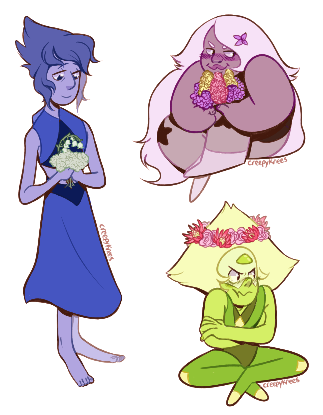 creepyknees:   i couldn’t think of a good theme on the spot for a su sticker sheet