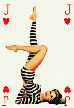 vintagegal:  1950s Playing card 
