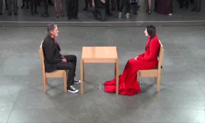 ohhkittykat78:  dimitriosalexis:  Marina Abramovic meets Ulay Marina Abramovic and Ulay started an intense love story in the 70s, performing art out of the van they lived in.When they felt the relationship had run its course, they decided to walk the