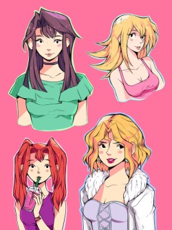 awagupi:more mai w/ short hair + anzu w/