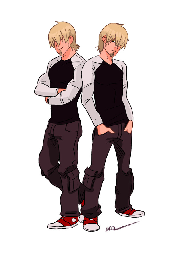 tohdaryl:  &lsquo;Ben, the twins, and Richard&rsquo;. Commissioned character