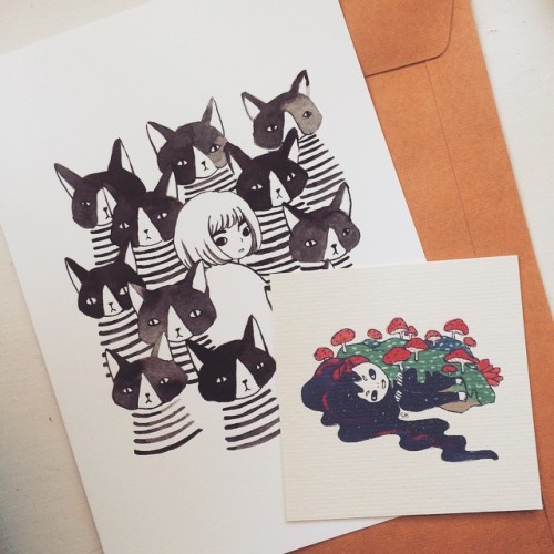 lovesoup:Made some free mini prints to give away with new etsy orders ☺️ I’ll try to change th