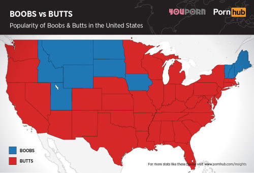 yeahizreal:  kingjaffejoffer:  queenkatiee:   Americans apparently prefer “butts” to “boobs.” (Source) Find out what the world prefers here.   Well obviously   The breast states are also the whitest states in the country.   😏