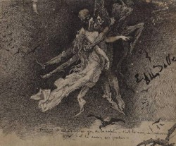 scribe4haxan:  Turning and Swinging in the Wind, the Wedding of the Corpses, the Dance of the Hanged (ca.1885) ~ by Antoine Bourdelle…