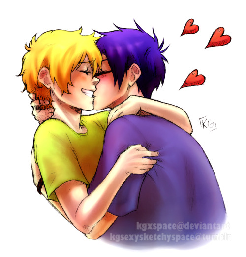 kgsexysketchyspace:Little sweet Reigisa kiss to remind that they are adorable together :’) And now