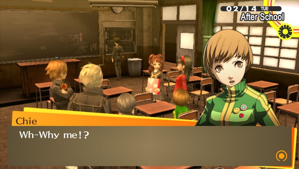 Persona 4 The Golden: Chie vs. Valentine&rsquo;s Day &frac14; A normal start