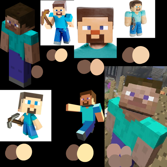 dongcroncher: dailyzboyz:  kidgecat:   favoritefightingfrenchgoth:   soup-medic:  soup-medic: minecraft steve is the most whitewashed character on the planet and no one talks about it  im not really saying this is done on purpose but theres really a