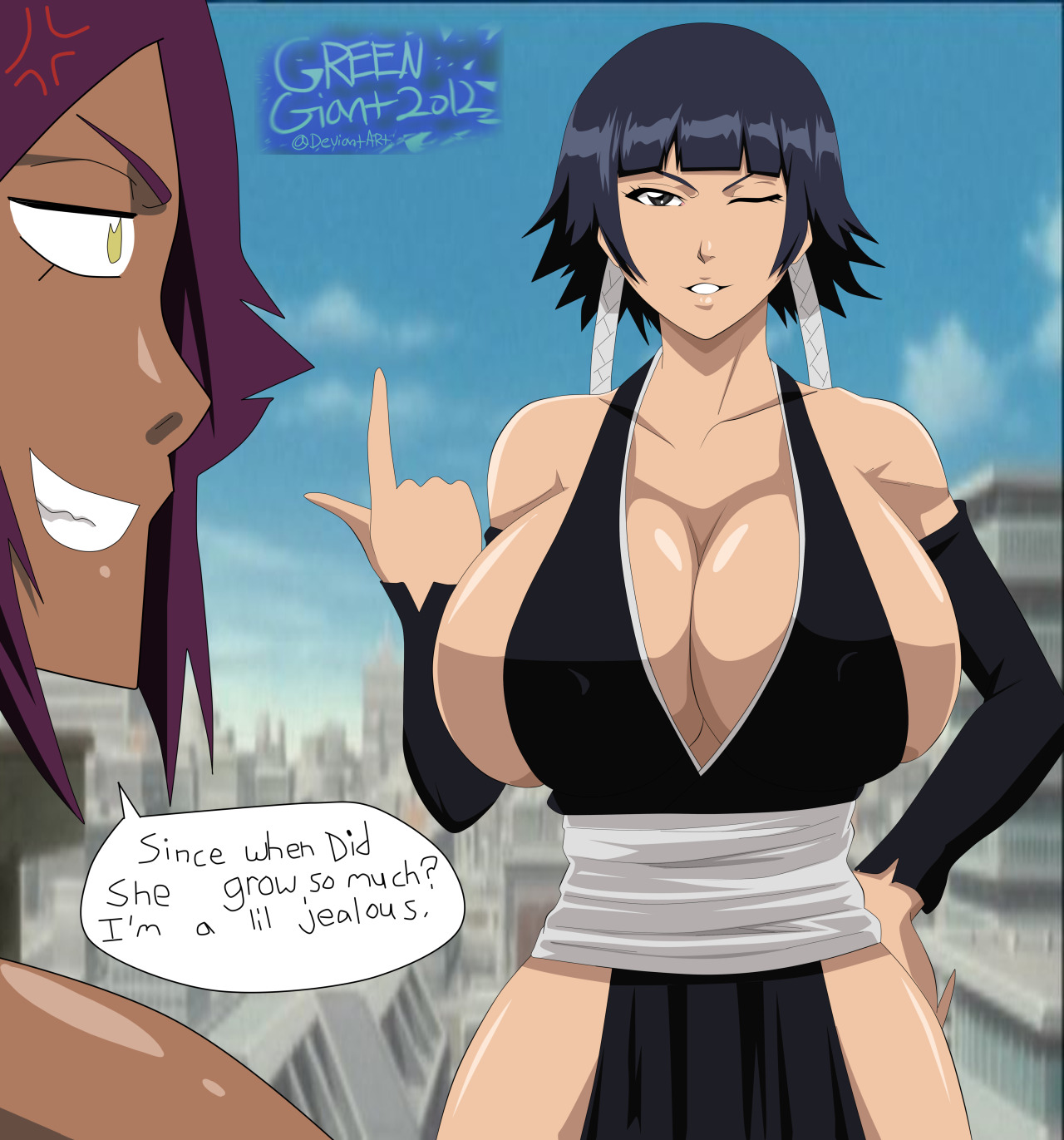 greengiant2012:  soi fon and yoruichi hope ya’ll like it