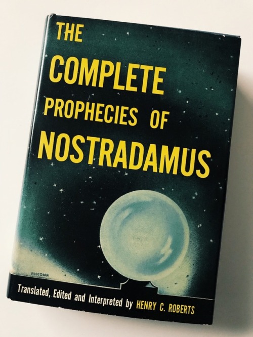 Here’s a gift I got for my fiancé. He loves Nostradamus. And I think this cover is amaz