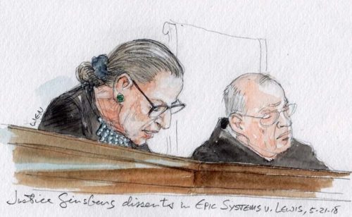 Unfortunately for the workers of America, RBG wore her dissent collar today.“The inevitable result o