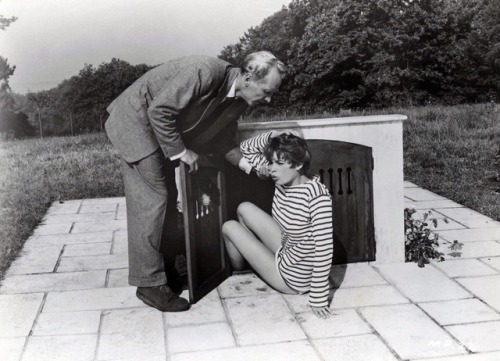 In addition to yesterday’s post—Brigitte Bardot on the set of CETTE SACRÉE GAMINE (Naughty Girl) (19