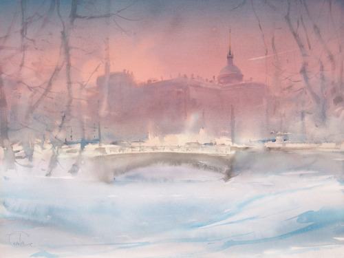 melodyandviolence:  watercolors by Sergey Temerev  