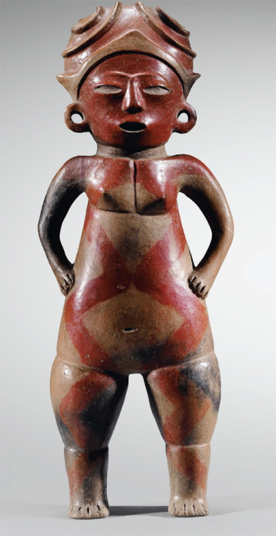 TLATILCO “VENUS” FIGURINEMORELOS, MEXICOMexico 1200-900 BC ADBichrome ceramic with light