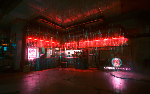 Relaxing in Cyberpunk.