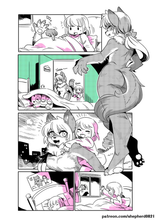 shepherd0821: Monster Gals Friday - Full moon  ／／／／／／／／／／ Supporting me for more comics! ▲ https://www.patreon.com/shepherd0821 You can buy my past reward and comics on Gumroad:▲ https://gumroad.com/shepherd0821#  aww <3 <3