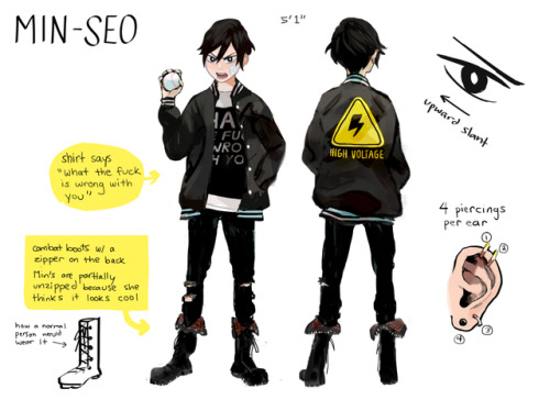 brianna-lei: I finally updated Akarsha and Min’s character sheets to be closer to their final 