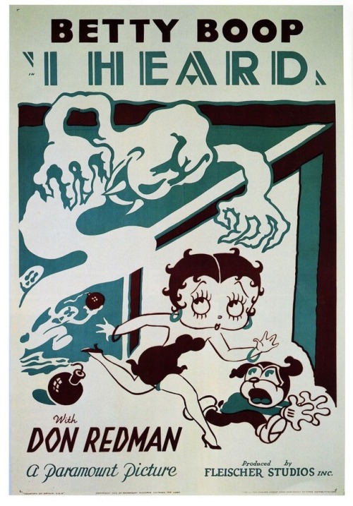 1930s Betty Boop promo art from the Fleischer Studios, plus two mouth charts from the same period.I 