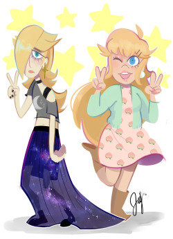 jaybirdsartblog:  Casual princesses    cuties