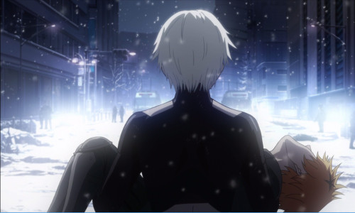 static-lilies:  Ok, so, this is from the Blu-ray version. In the TV version, Hide was covered here with the cloth, so I just died a little inside when I saw this ;; 