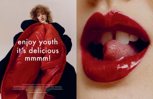 Porn moetu:  Lindsey Wixson shot by Harley Weir photos